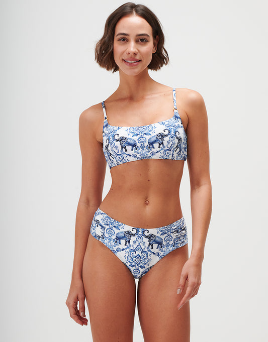Zuri Bralette Bikini Top - Porcelain