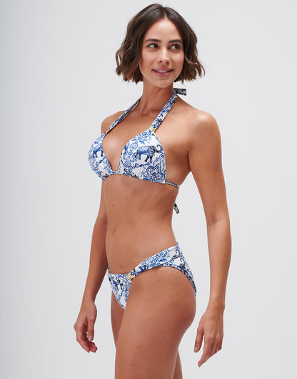 Zuri Banded Hipster Bikini Pant - Porcelain
