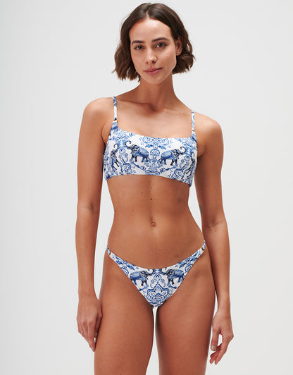 Zuri Ring Detail Bikini Pant - Porcelain